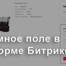 Как передать в результат формы Битрикс кастомное поле