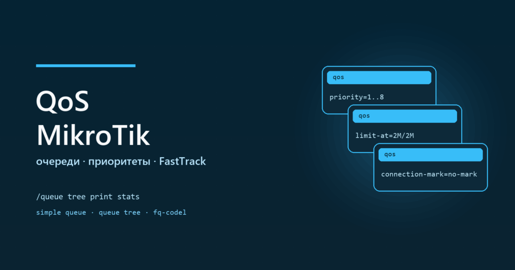 QoS на MikroTik: очереди и приоритеты трафика