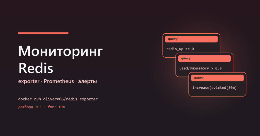 Мониторинг Redis: redis_exporter, Prometheus и алерты