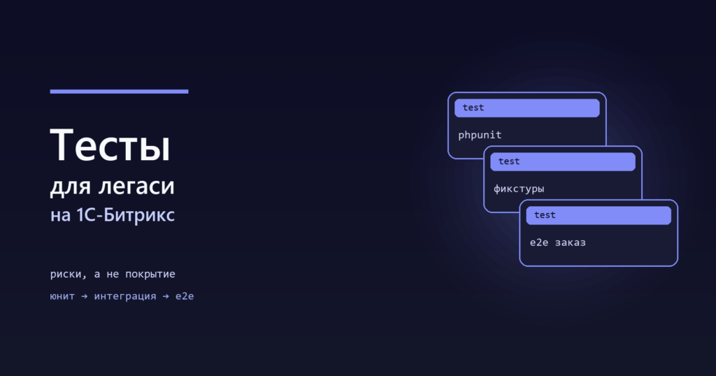 Тесты для легаси-проекта на 1С-Битрикс